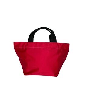 Merona Red and Pink Nylon Bucket Bag Purse